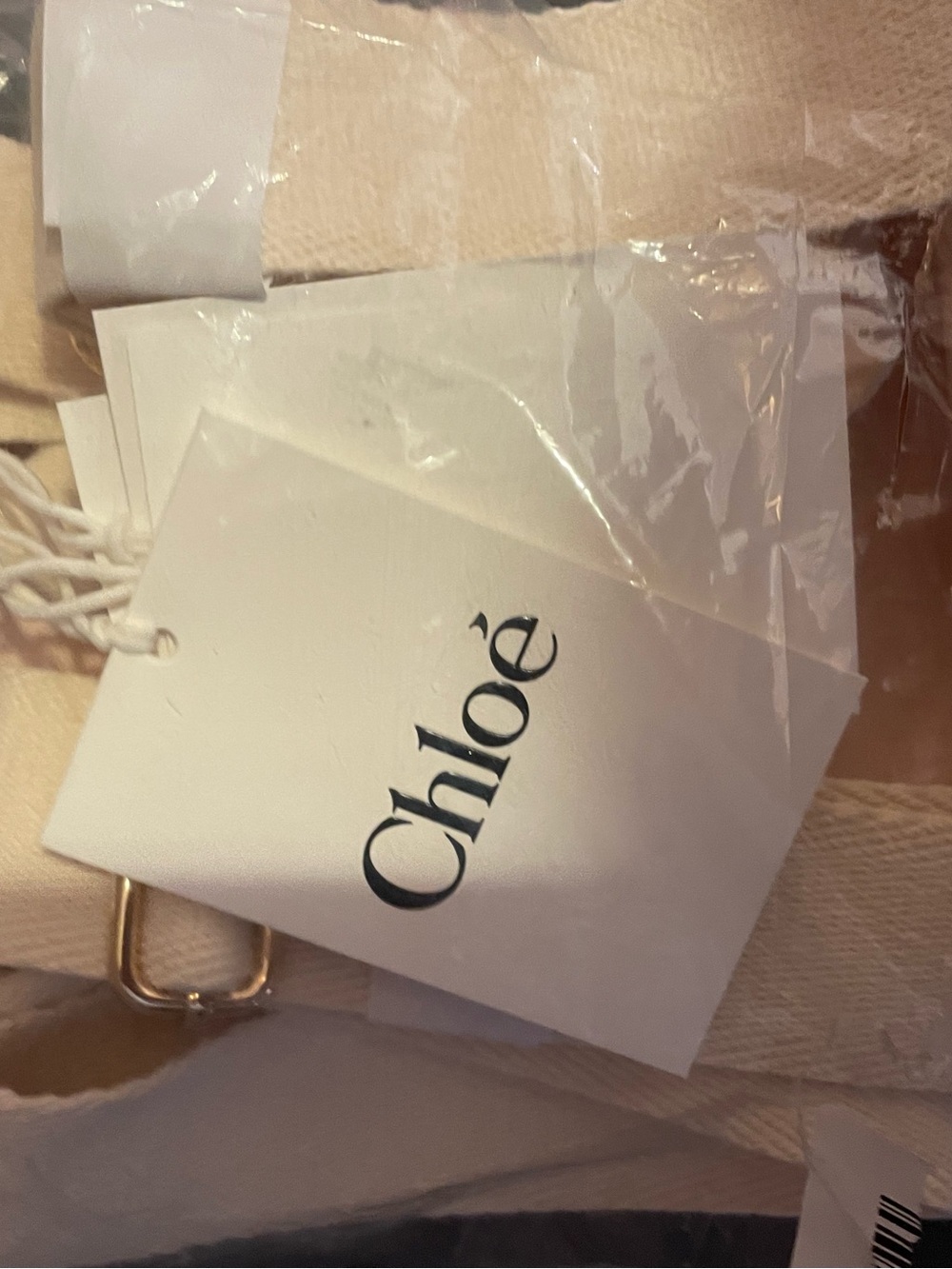 New authentic Chloe pink Drawstring Backpack - Picture 9 of 10